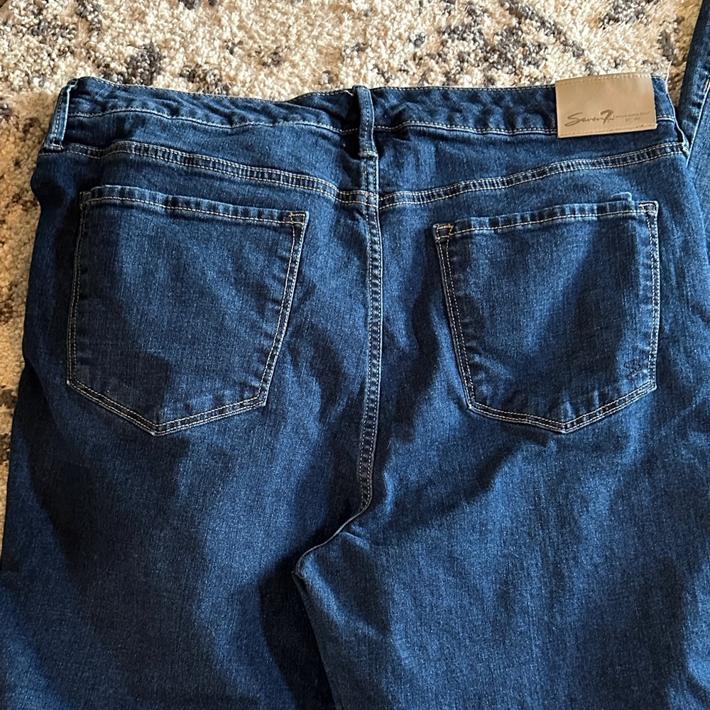 Bundle, 2pr size 16, Classic Blue Women's Jeans by 7Seven. Double your look! - Picture 2 of 8